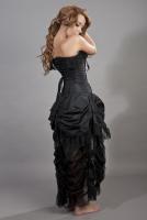 Elizabeth dress, black taffeta and black lace, Burleska